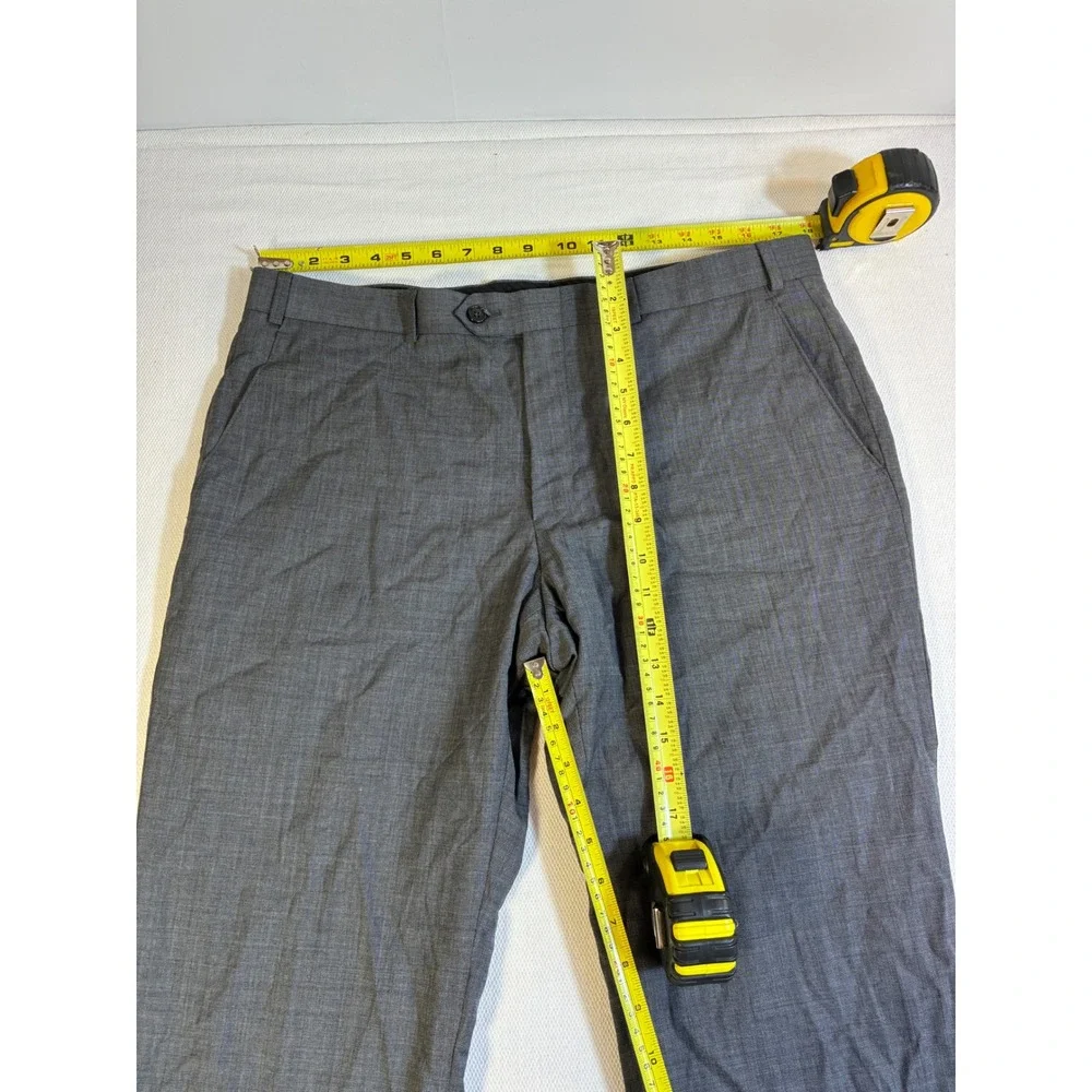 Vintage Lauren‎ Ralph Lauren Men's Dress Pants Grey Wool Natural Stretch 36x30